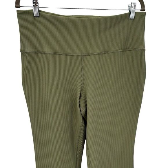 Athleta Elation Rib Crop Flare Pants Green Size 1X‎ - Picture 5 of 9